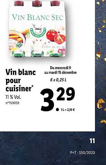 Vin Blanc Pour Cuisiner