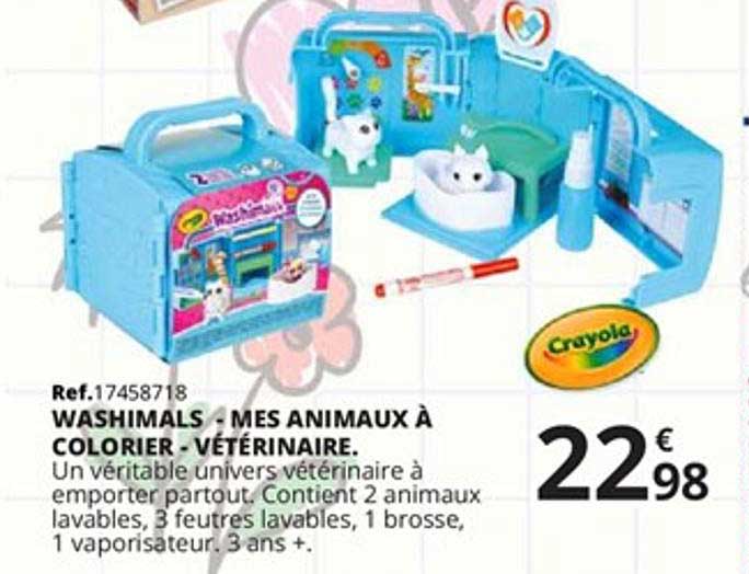 washimals - mes animaux à colorier - vétérinaire