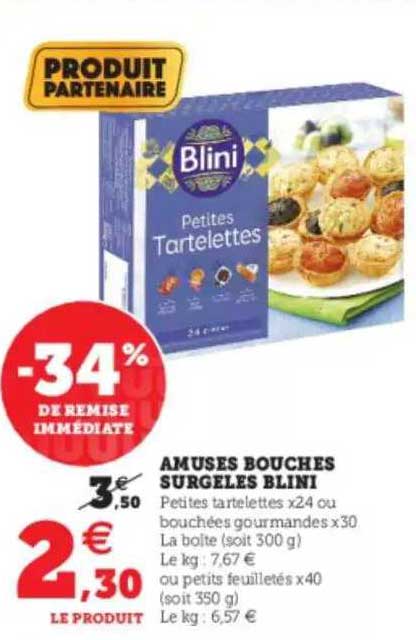 Amuses Bouches Surgelés Blini