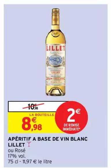 Apéritif à Base De Vin Blanc Lillet