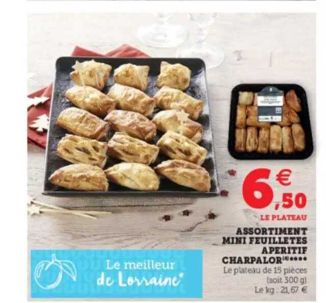 Assortiment Mini Feuilletés Apéritif Charpolar