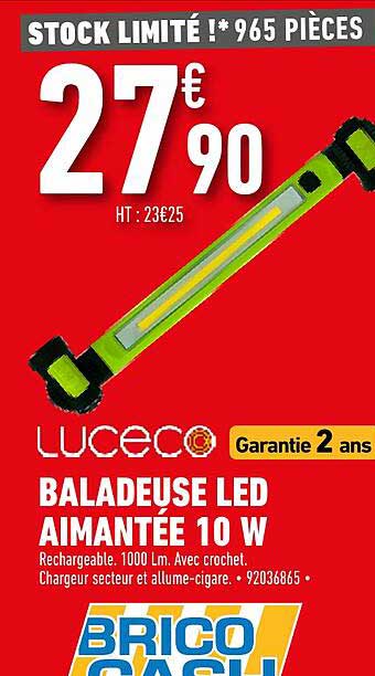 Baladeuse Led Aimantée 10 W Luceco