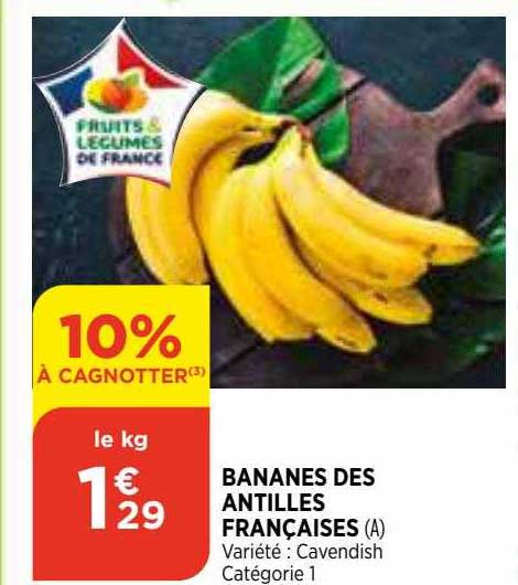 bananes des antilles françaises