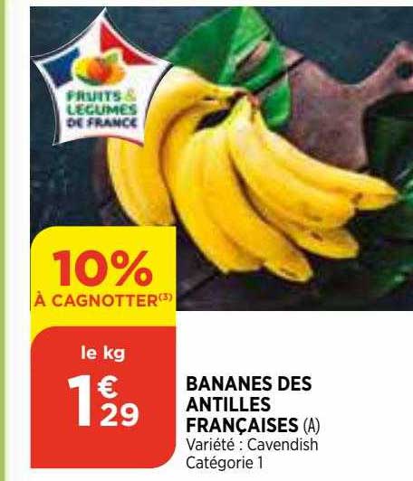 bananes des antilles françaises