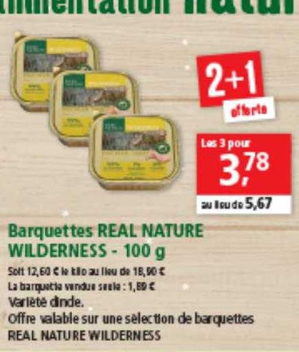 barquettes real nature wilderness - 100 g