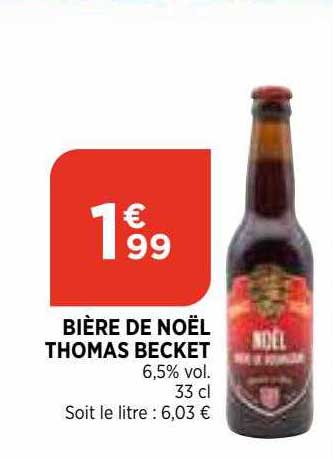 bière de noël thomas becket