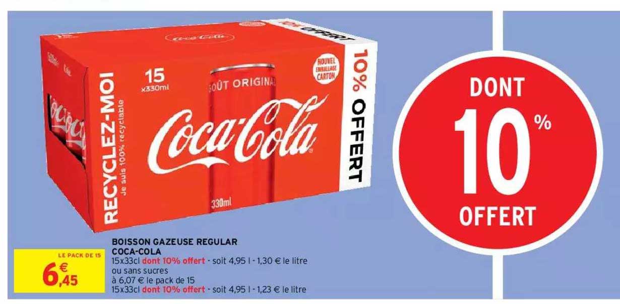 boisson gazeuse regular coca-cola