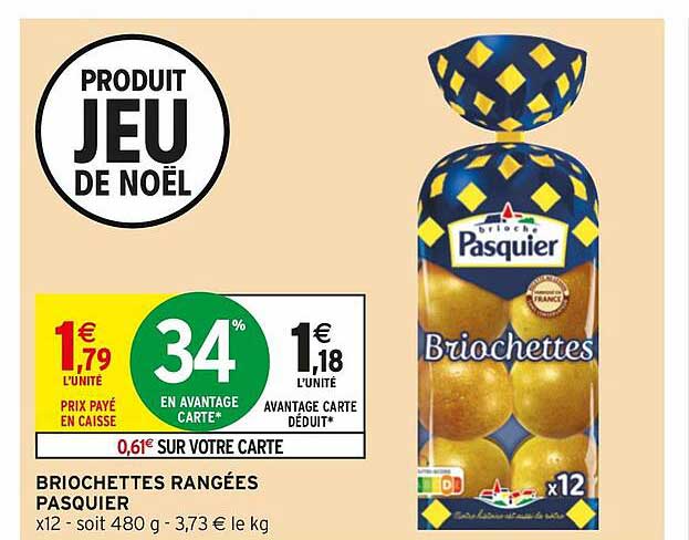 briochettes rangées pasquier