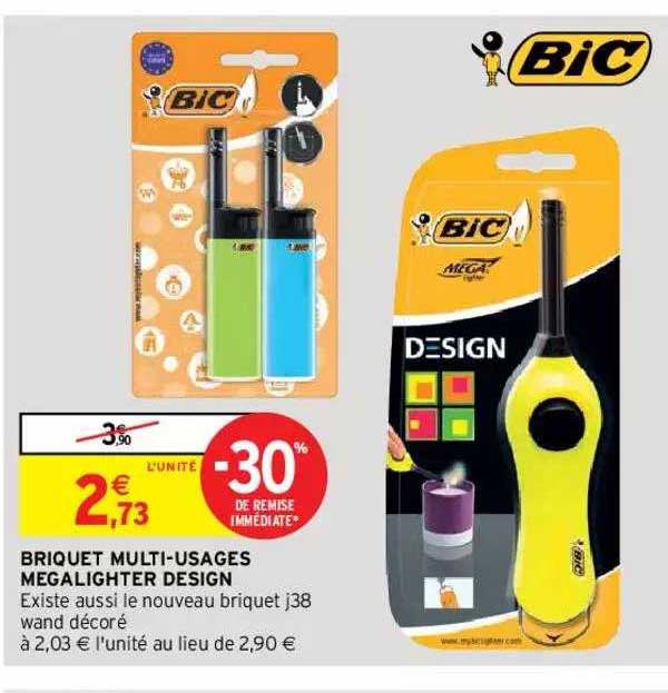 briquet multi-usages megalighter design