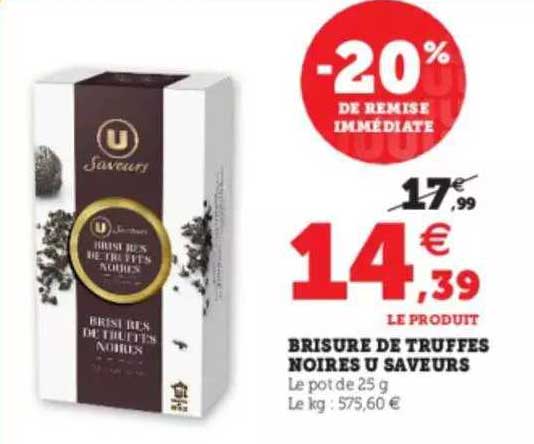 brisure de truffes noires u saveurs