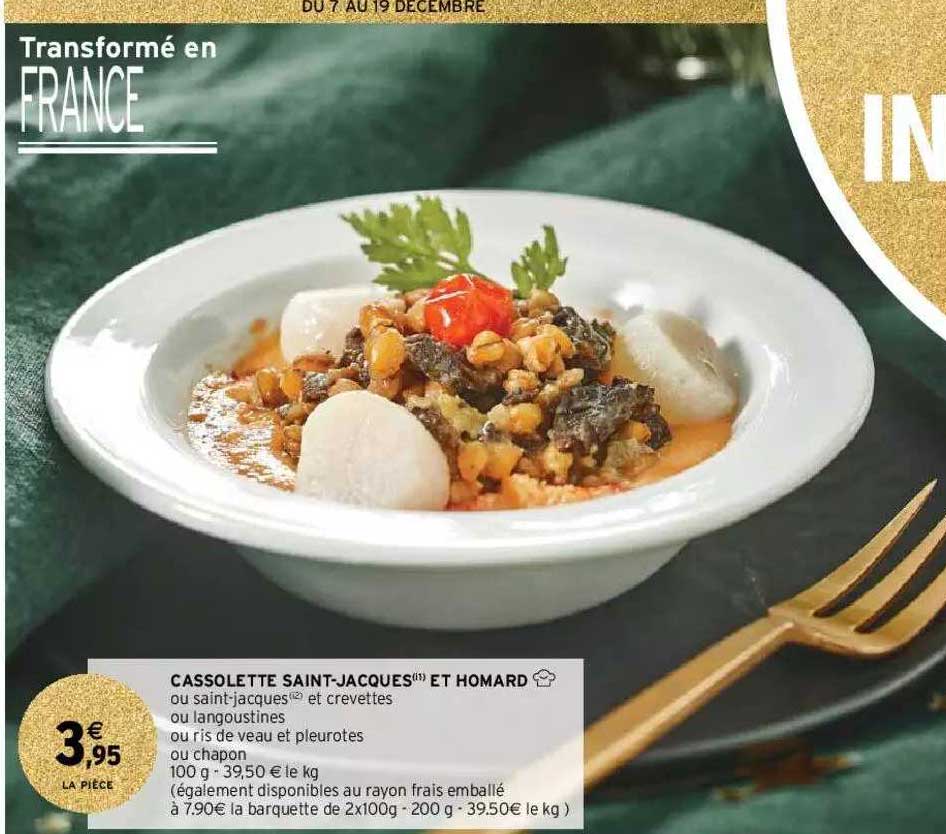 cassolette saint-jacques et homard