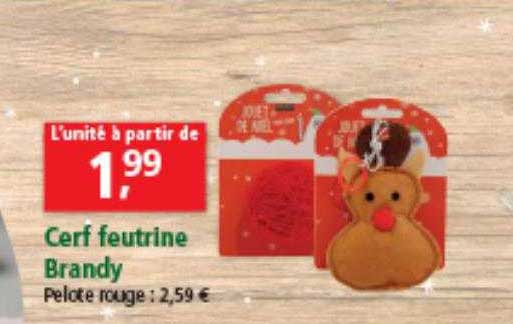 cerf feutrine brandy