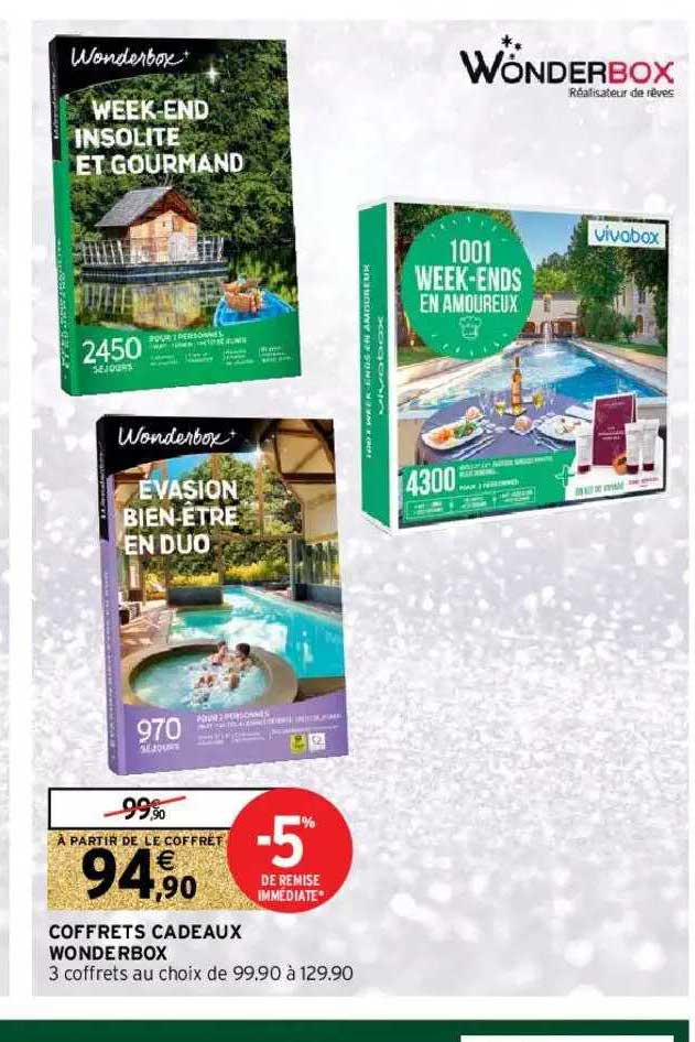Coffrets Cadeaux Wonderbox