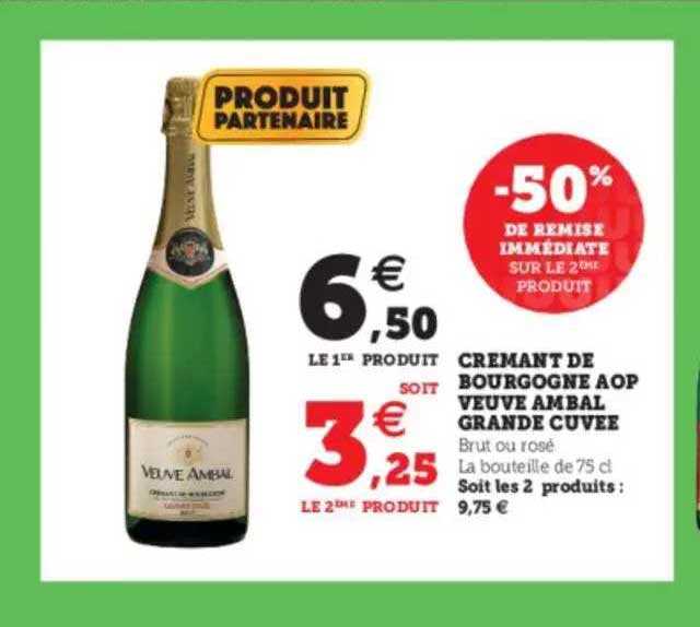 Crémant De Bourgogne Aop Veuve Ambal Grande Cuvée