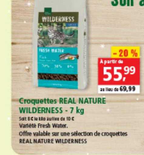 croquettes real nature wilderness - 7 kg