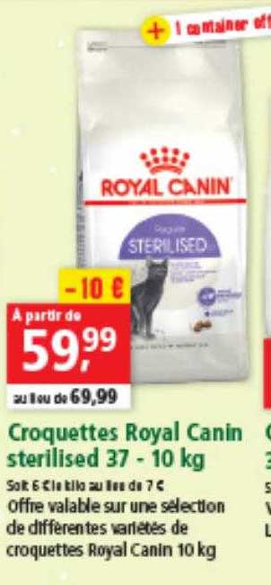 croquettes royal canin sterilised 37 - 10 kg