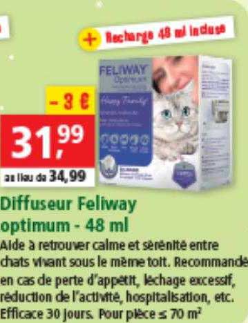 diffuseur feliway optimum - 48 ml