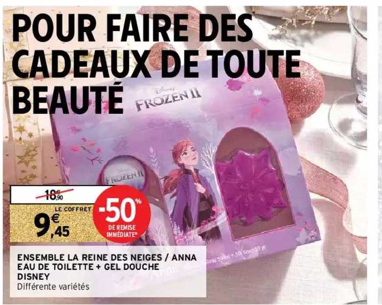 ensemble la reine des neiges - anna eau de toilette + gel douche disney