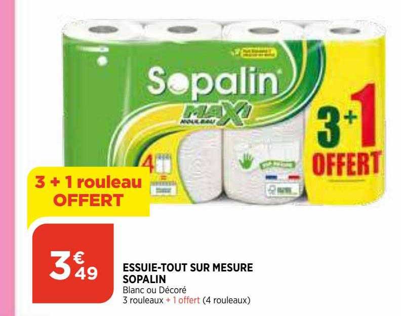 essuie-tout sur mesure sopalin