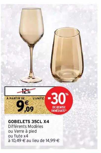 gobelets 35cl x4
