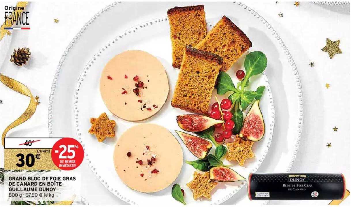 Grand Bloc De Foie Gras De Canard En Boîte Guillaume Dunoy