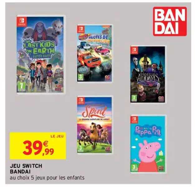 jeu switch bandai
