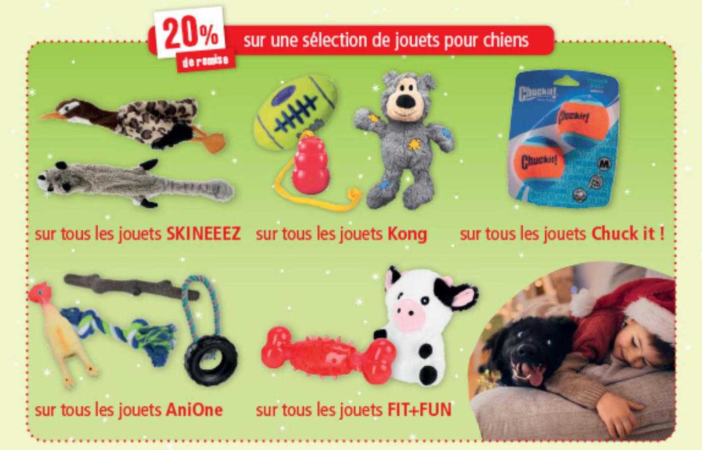 jouets skineeez, jouets kong, jouets chuck it! jouets aniOne, jouets fit+fun