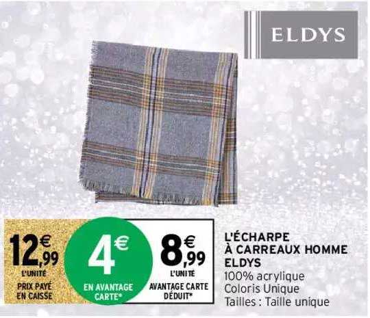 l'écharpe à carreau homme eldys