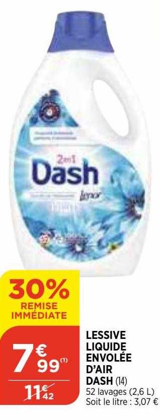 lessive liquide envolée d'air dash