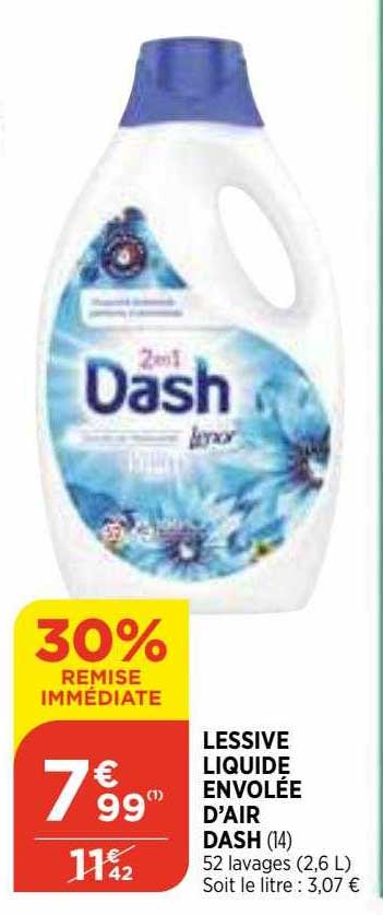 lessive liquide envolée d'air dash