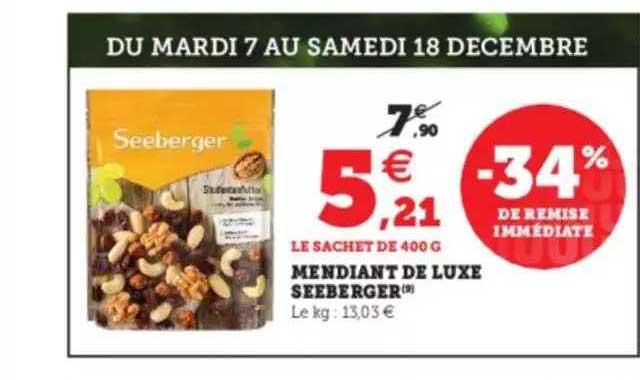 mendiant de luxe seeberger