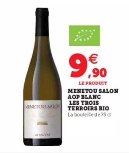 menetou salon aop blanc les trois terroirs bio