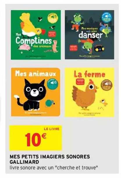 mes petits imagiers sonores gallimard