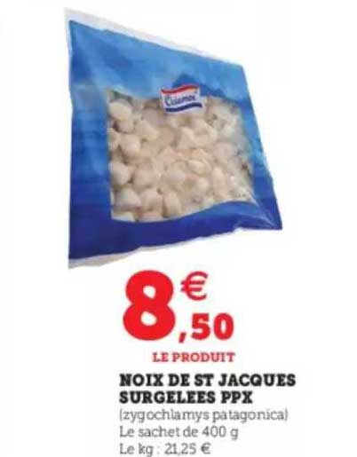 noix de st jacques surgelées ppx