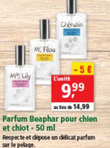 parfum beaphar pour chien et chiot - 50 ml