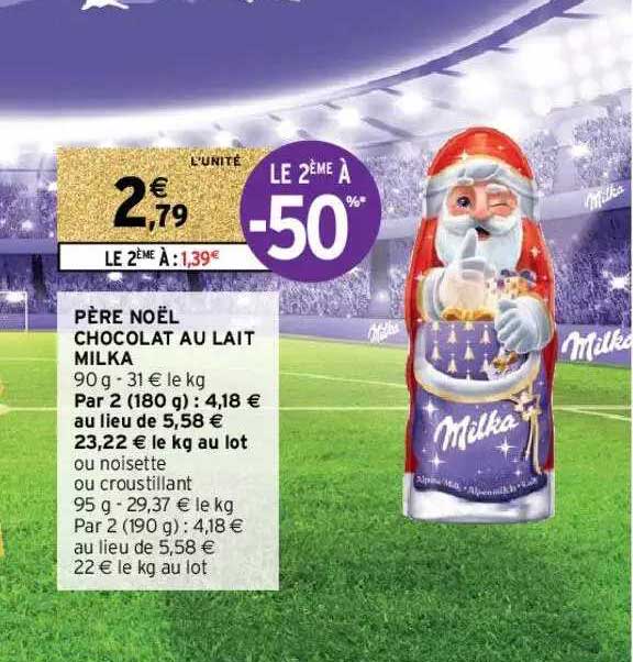Père Noël Chocolat Au Lait Milka