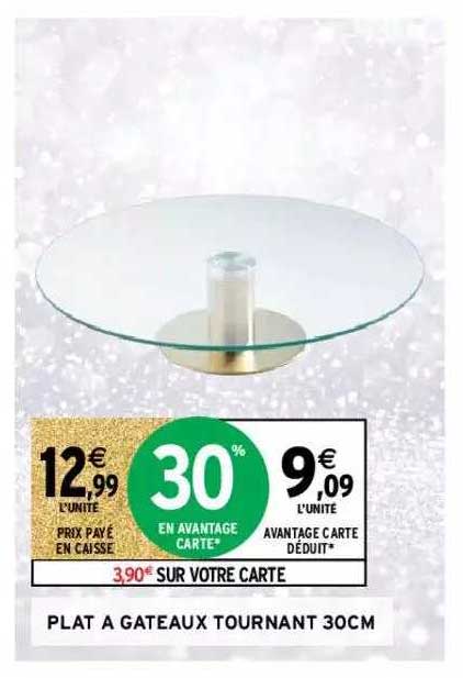 plat à gâteaux tournant 30cm