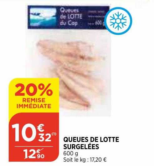 Queues De Lotte Surgelées