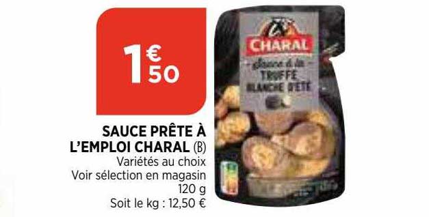 sauce prête à l'emploi charal