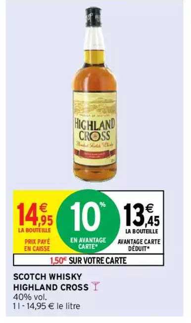 scotch whisky highland cross