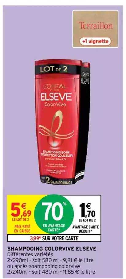 shampooing colorvive elsève