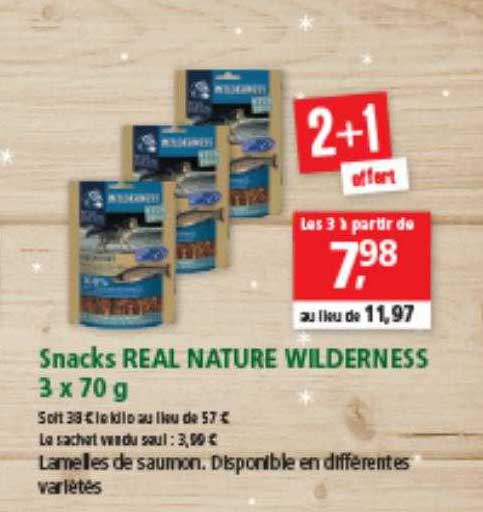 snacks real nature wilderness 3 x 70 g