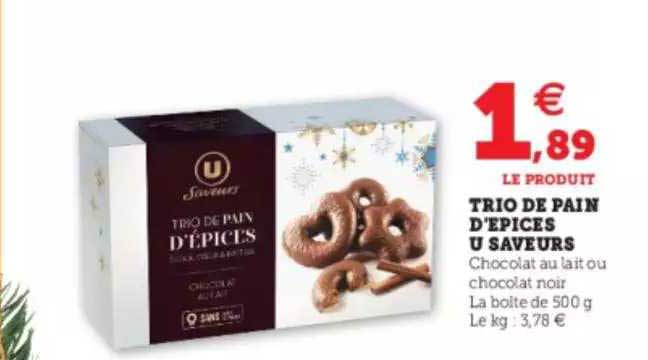 Trio De Pain D'épices U Saveurs