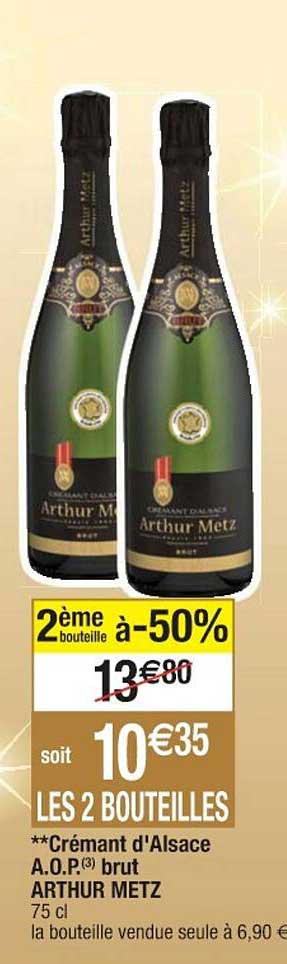 crémant d'alsace a.o.p. brut arthur metz