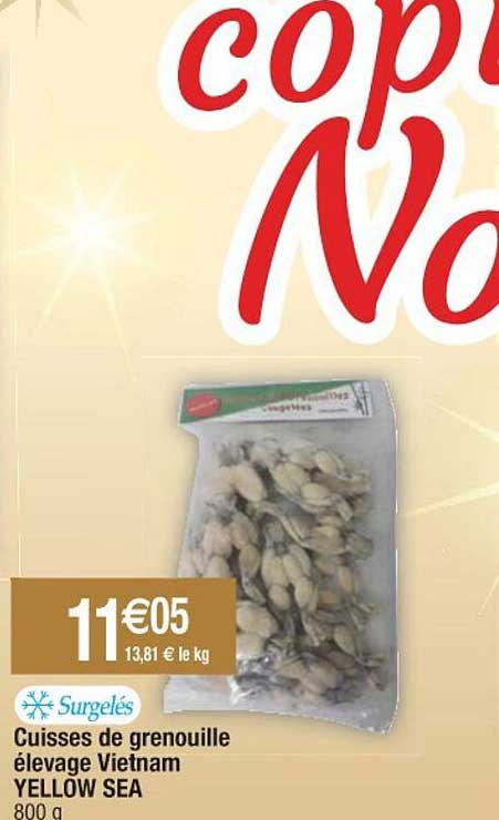 cuisses de grenouille élevage vietnam yellow sea