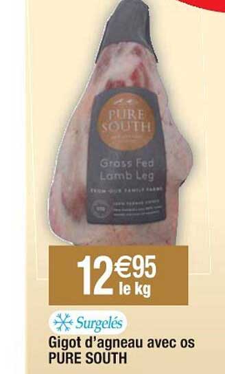 gigot d'agneau avec os pure south