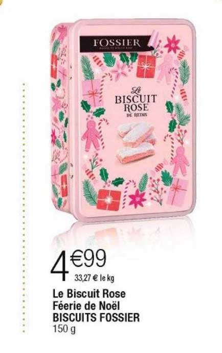 Le Biscuit Rose Féerie De Noël Biscuits Fossier