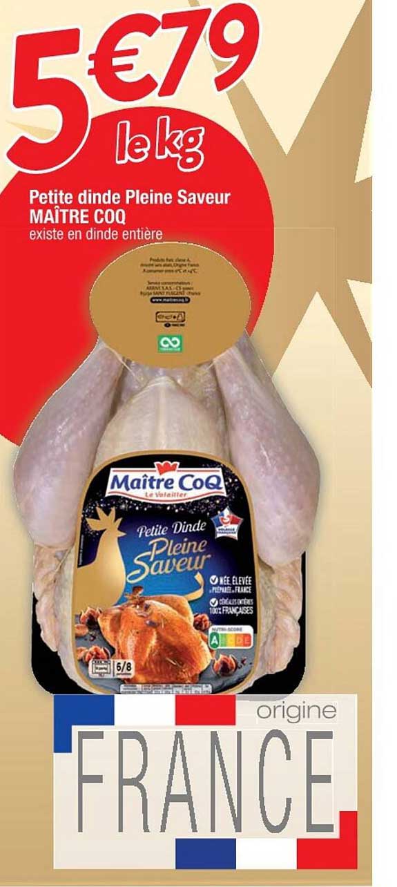 petite dinde pleine saveur maître coq