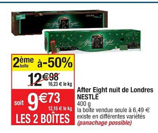 after eight nuit de londres nestlé