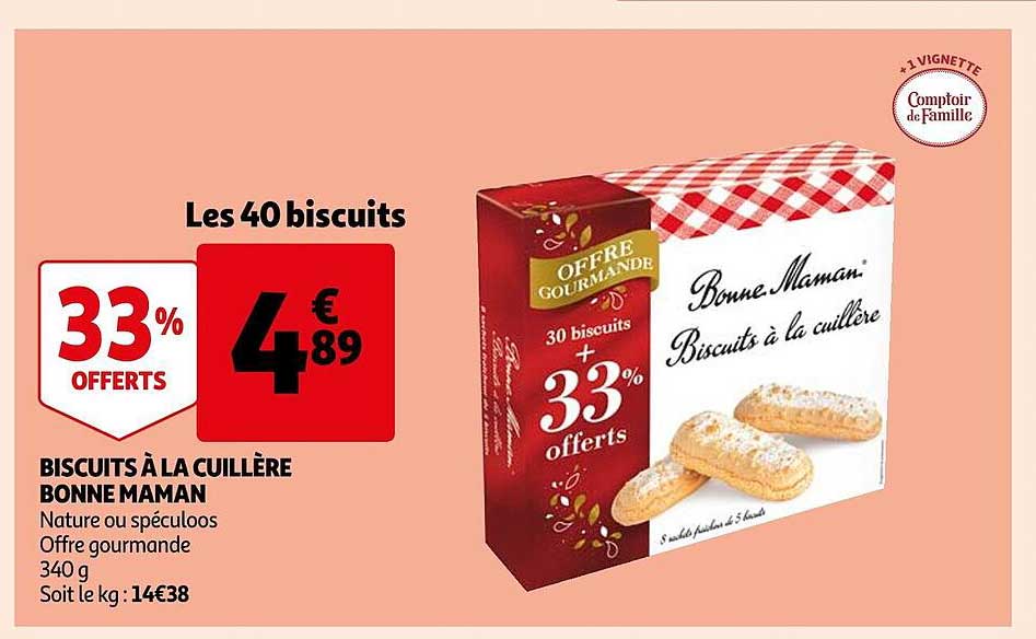 biscuits à la cuillère bonne maman